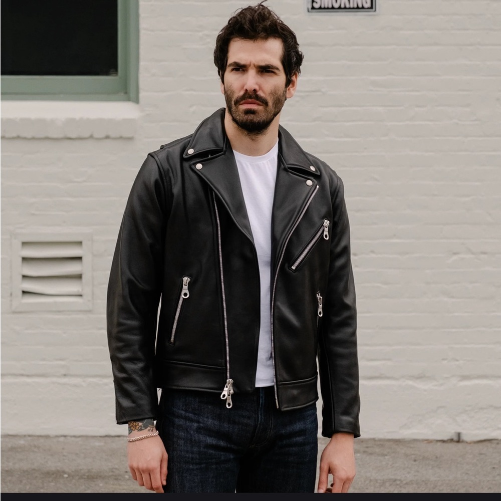 Laer X SOP Classic Moto Leather Jacket